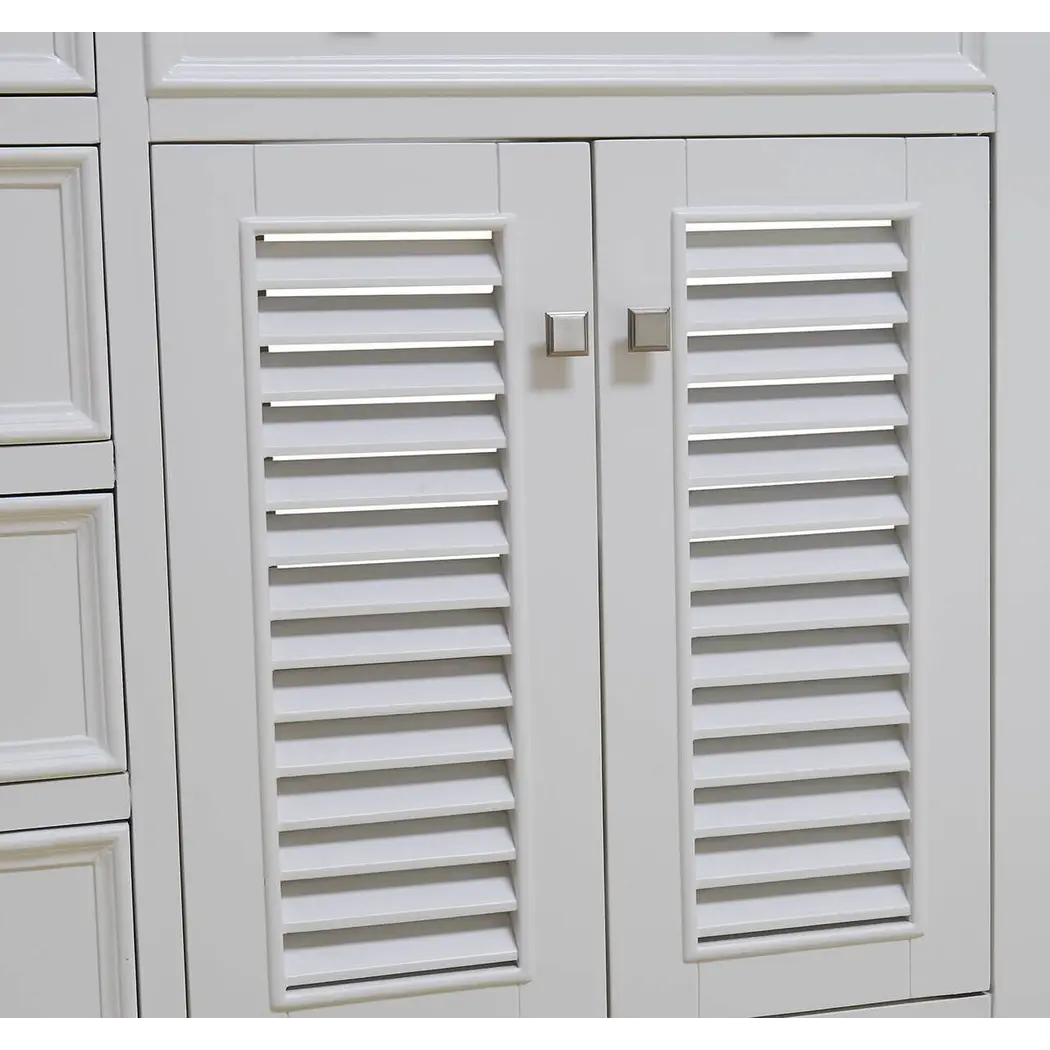 Cape Cod 60 Double Bathroom Vanity Set, White by Elegant Lighting