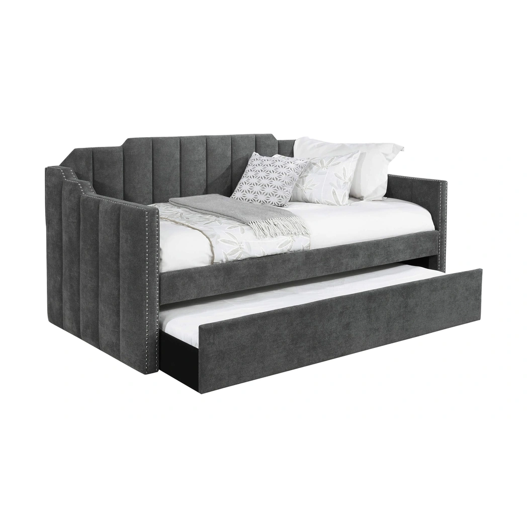 Buy Kingston Velvet Twin Daybed with Trundle by