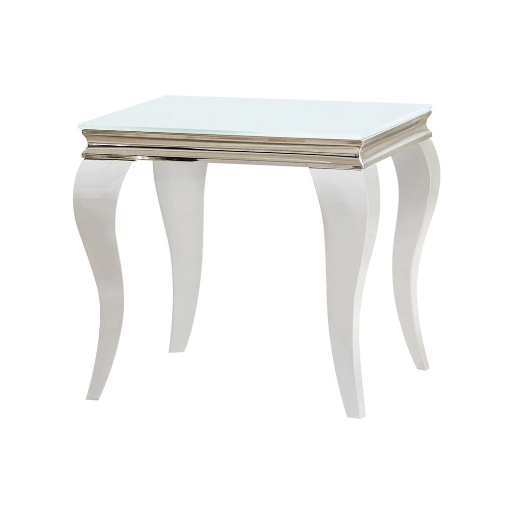 Buy Luna Glass Top Square End Table by