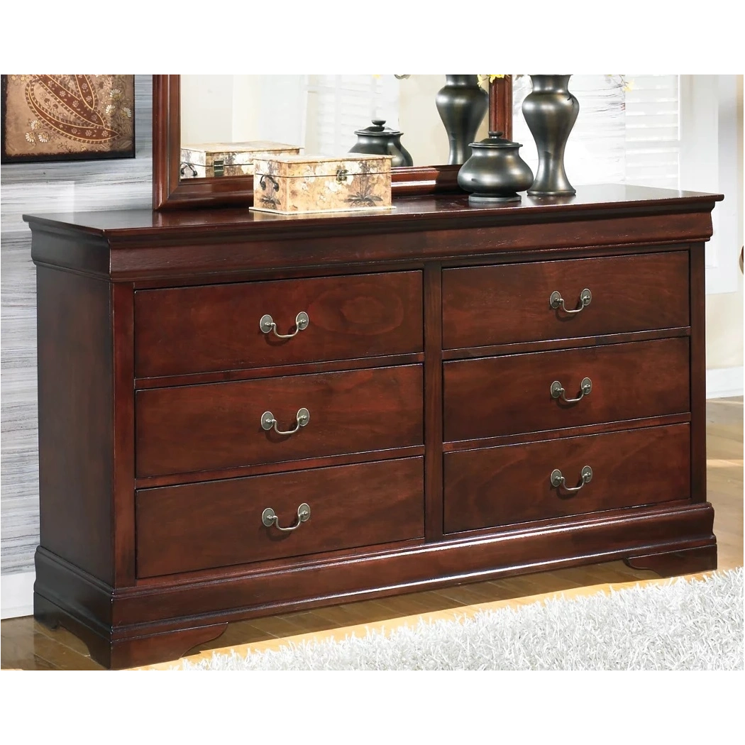 Alisdair Wood Double Dresser w/6 Drawers by Ashley Furniture