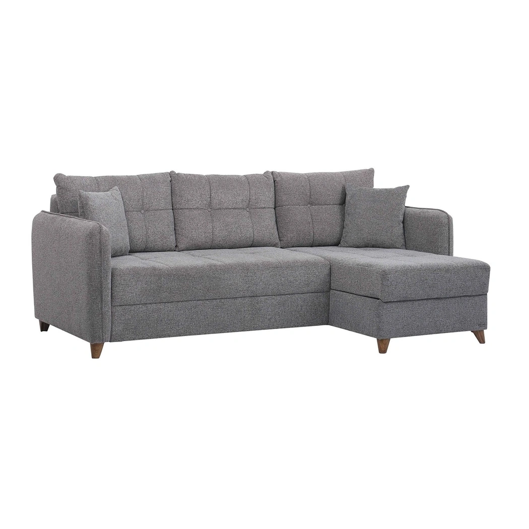 Brooklyn Fabric Convertible LShaped Sectional Sofa by Casamode