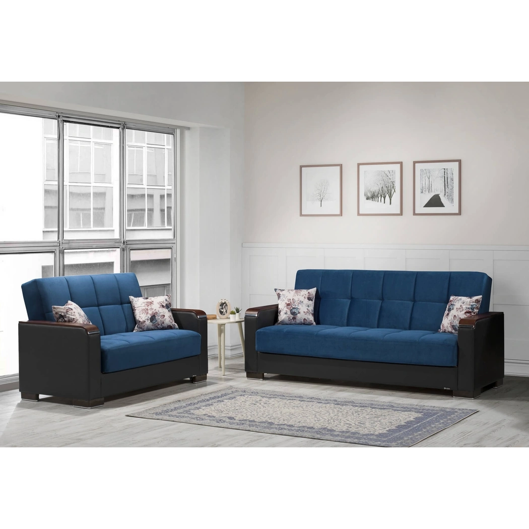 Armada X Fabric/PU Living Room Set by Casamode