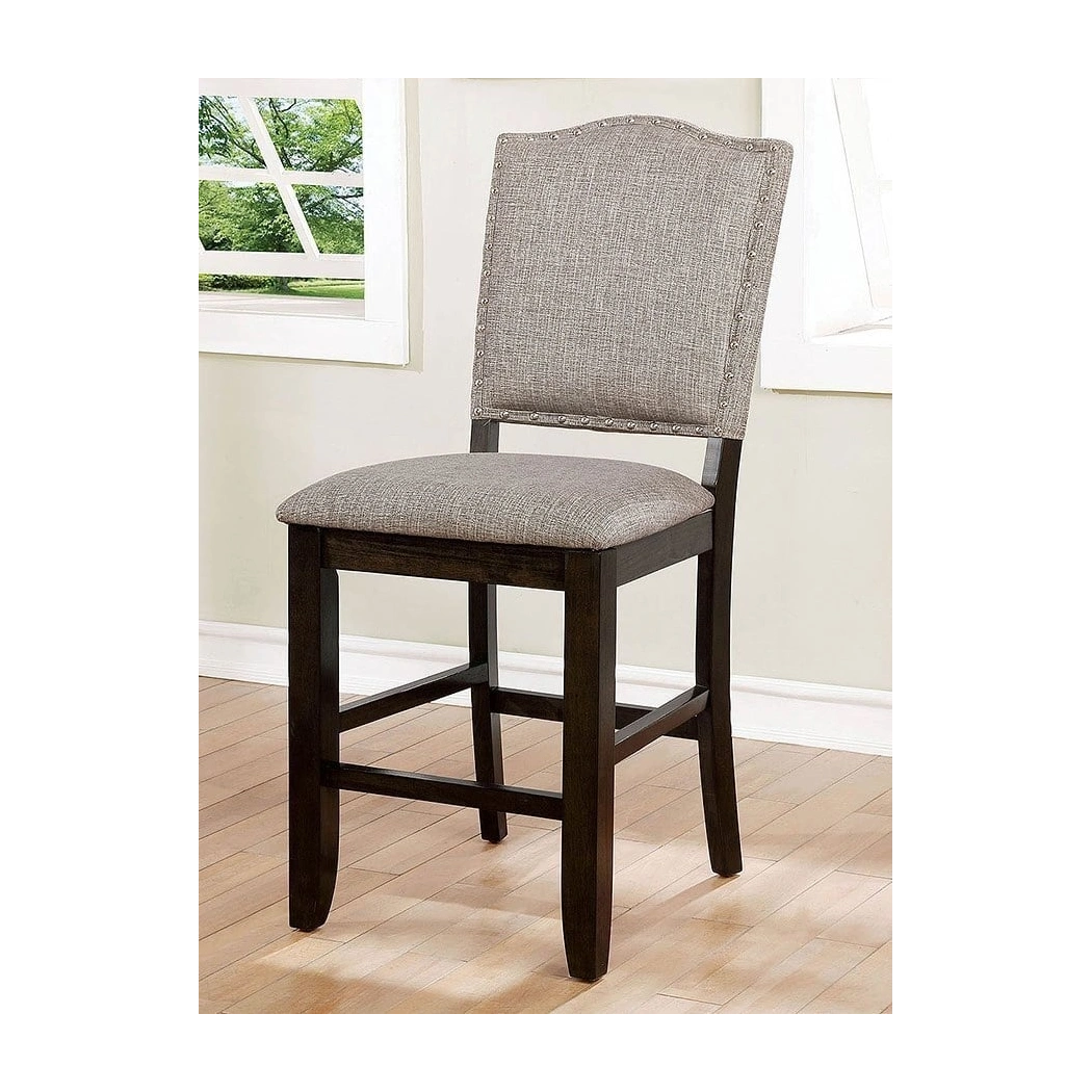 Teagan Fabric/Wood Counter Height Dining Chair, Set of 2 by Furniture