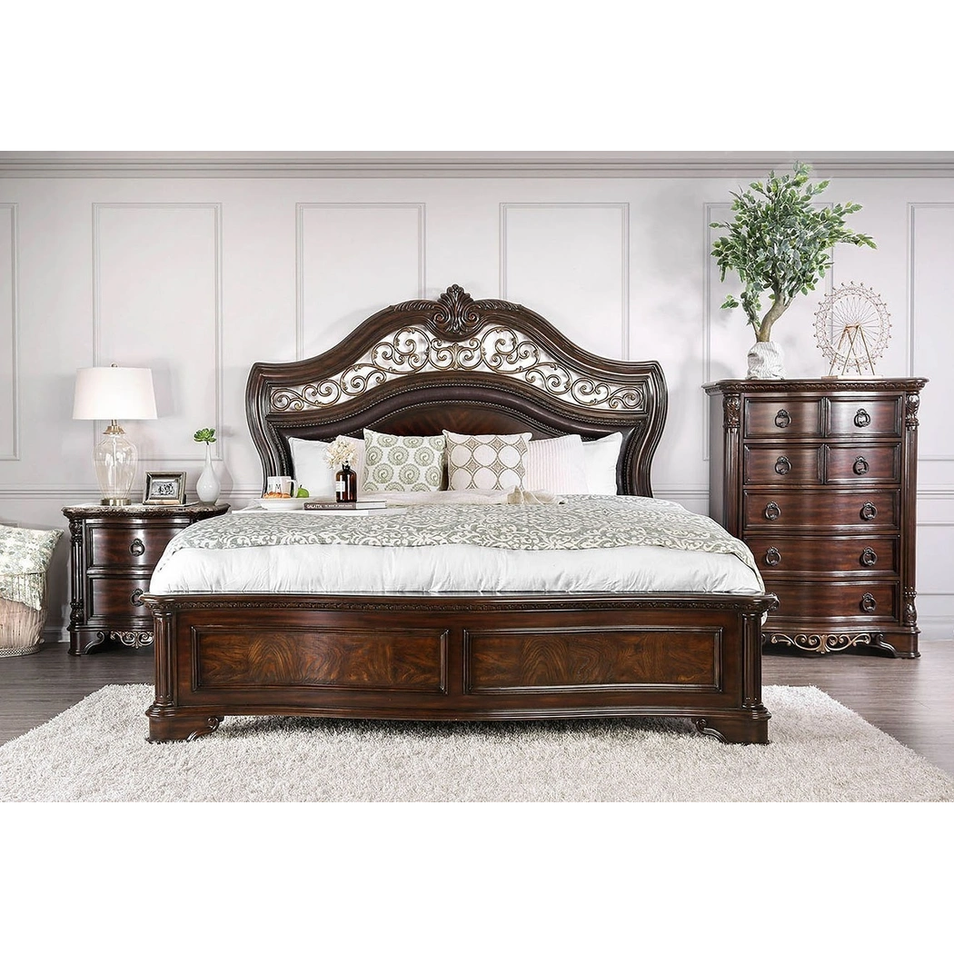Menodora Wood Panel Bedroom Set by Furniture of America | Sohomod.com