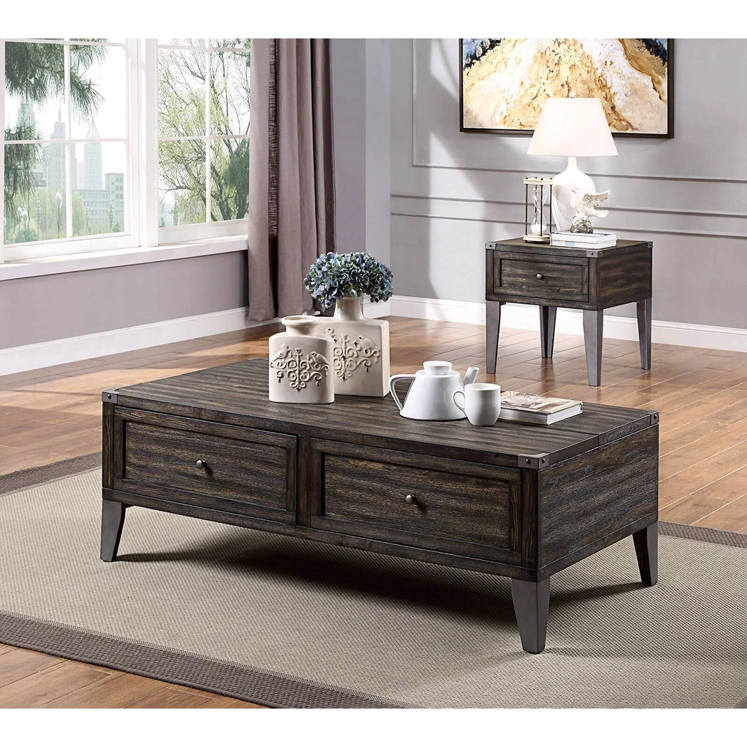 Piedmont Wood Storage Coffee Table Set