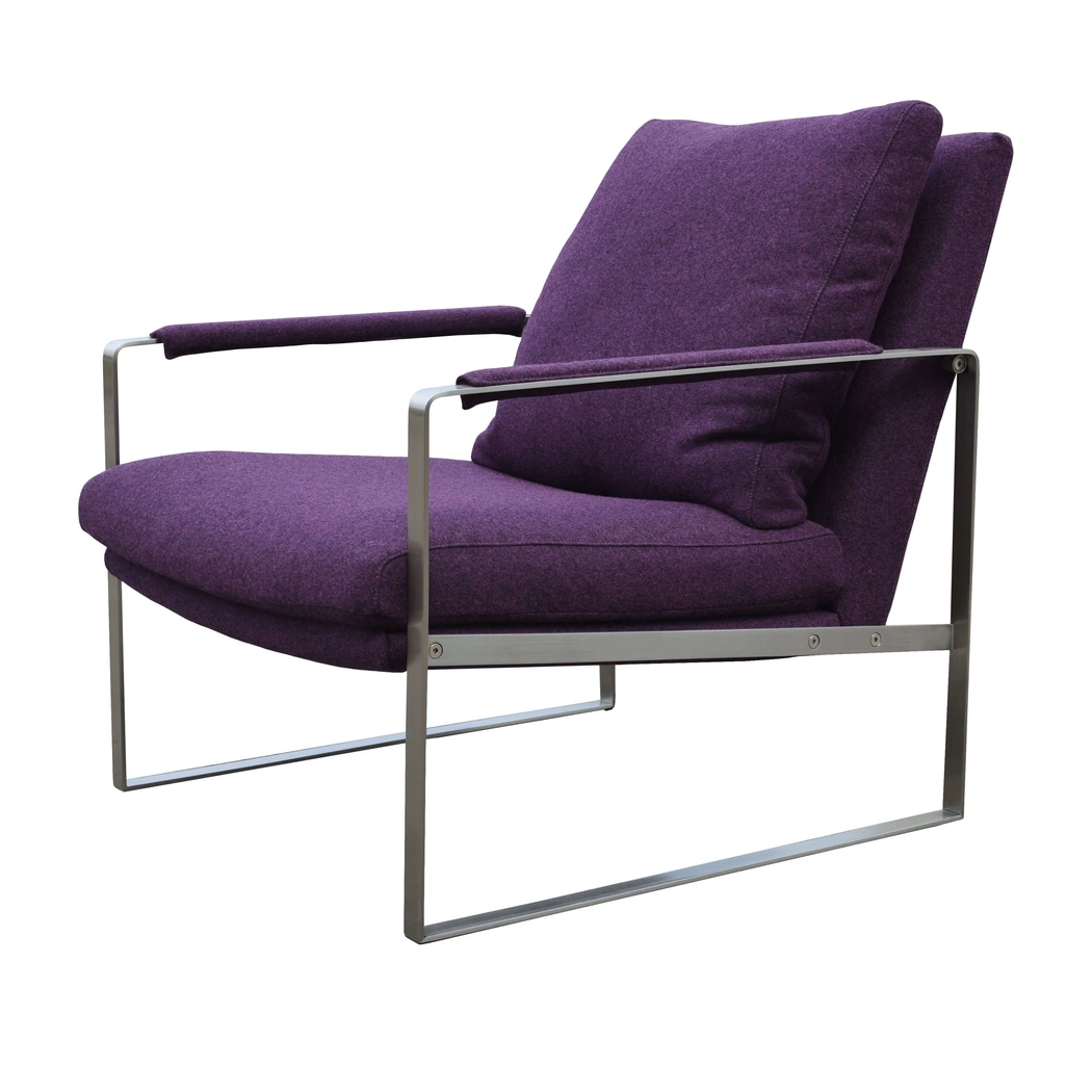 Zara Steel Base Lounge Armchair by SohoConcept