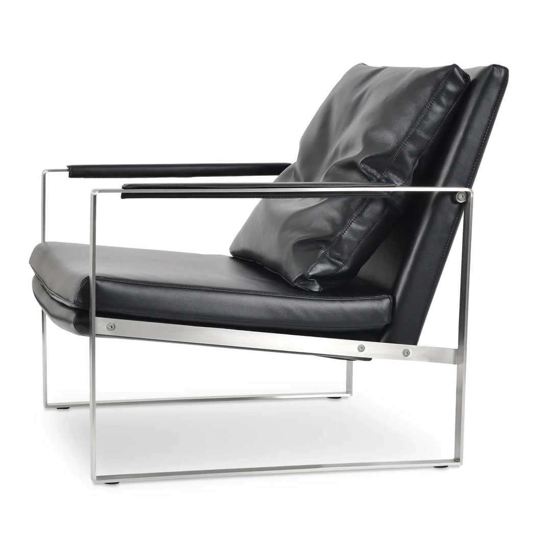 Zara Steel Base Lounge Armchair by SohoConcept
