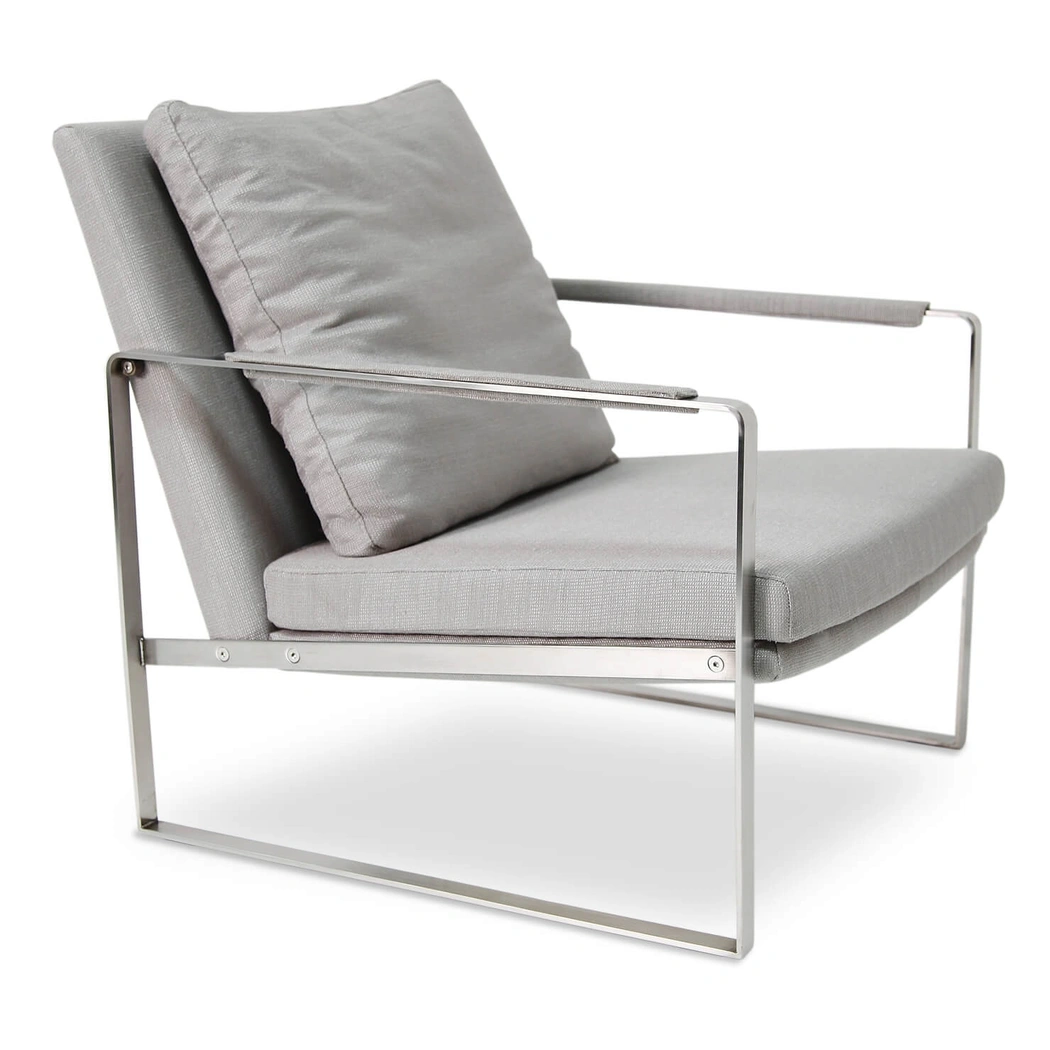 Zara Steel Base Lounge Armchair by SohoConcept