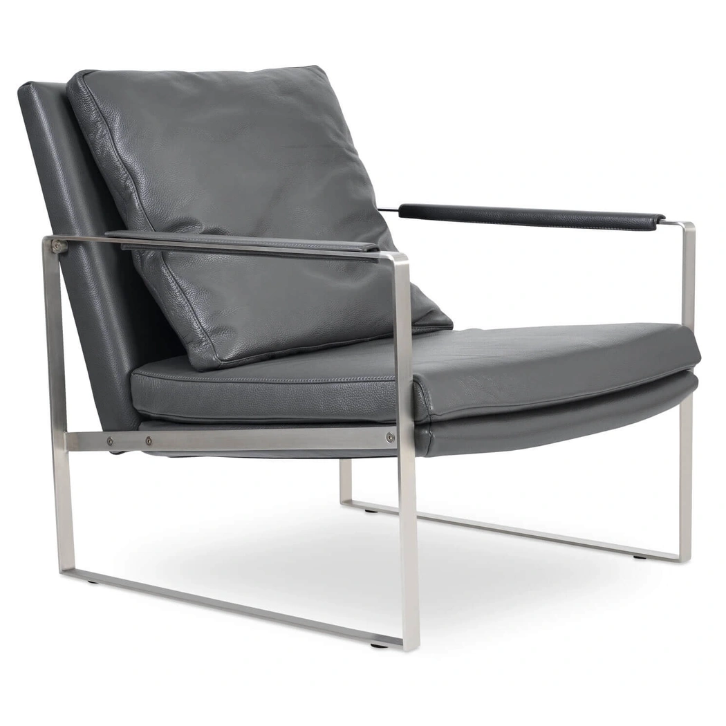 Zara Steel Base Lounge Armchair by SohoConcept