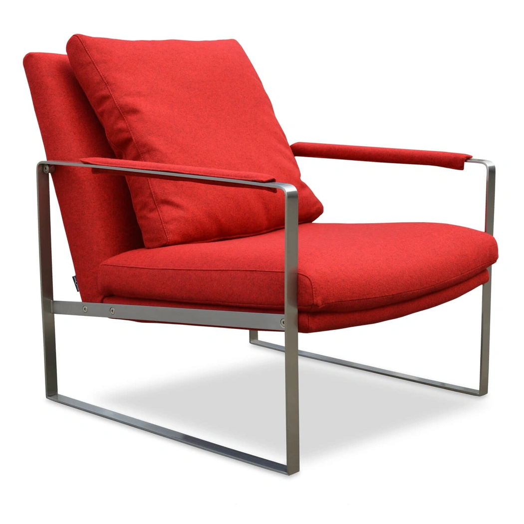 Zara Steel Base Lounge Armchair by SohoConcept