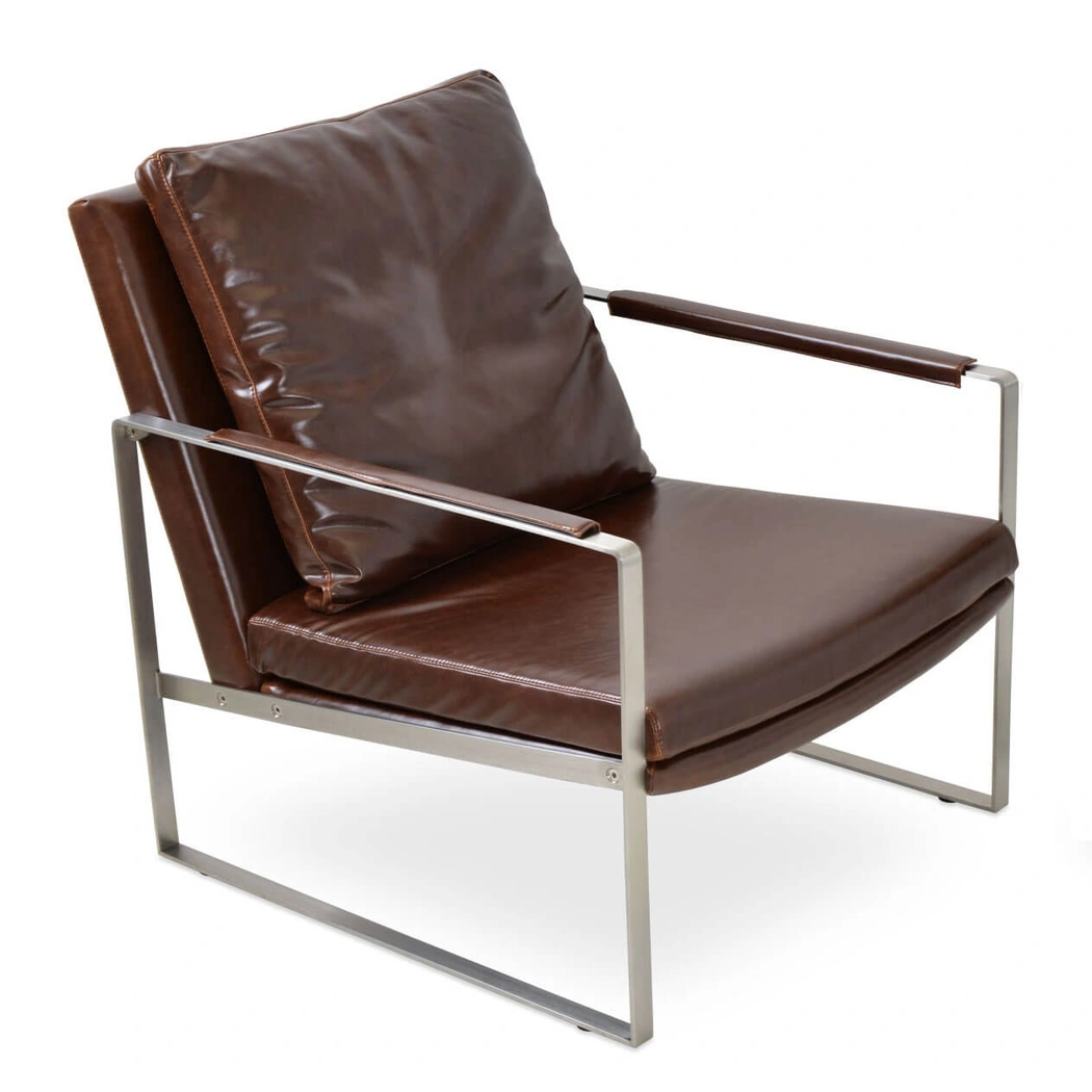 Zara Steel Base Lounge Armchair by SohoConcept