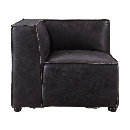 Birdie Top Grain Leather Modular Sectional Sofa by AF Modern Furniture