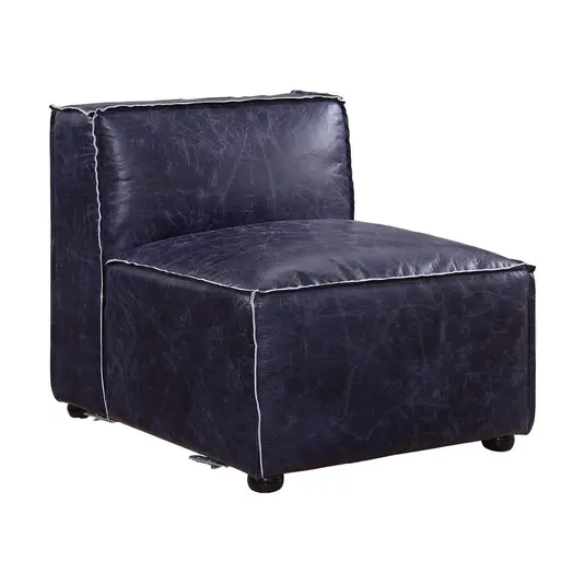 Birdie Top Grain Leather Modular Sectional Sofa by AF Modern Furniture