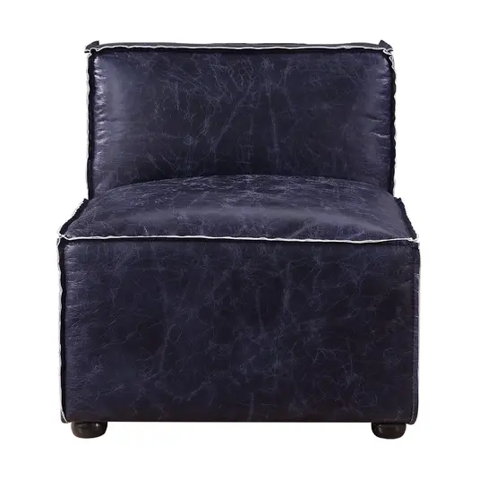 Birdie Top Grain Leather Modular Sectional Sofa by AF Modern Furniture