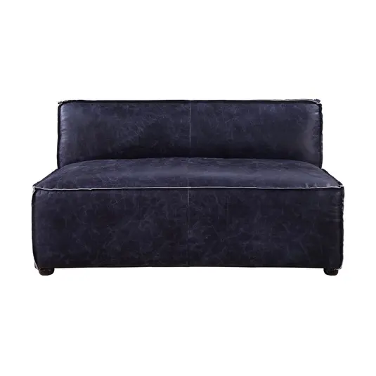 Birdie Top Grain Leather Modular Sectional Sofa by AF Modern Furniture