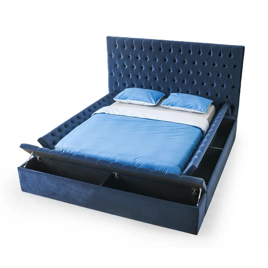 Landmark Tufted Storage Platform Bed by Modern Art Furniture