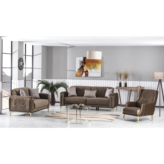 Angel Fabric Convertible Low Profile Living Set by Casamode