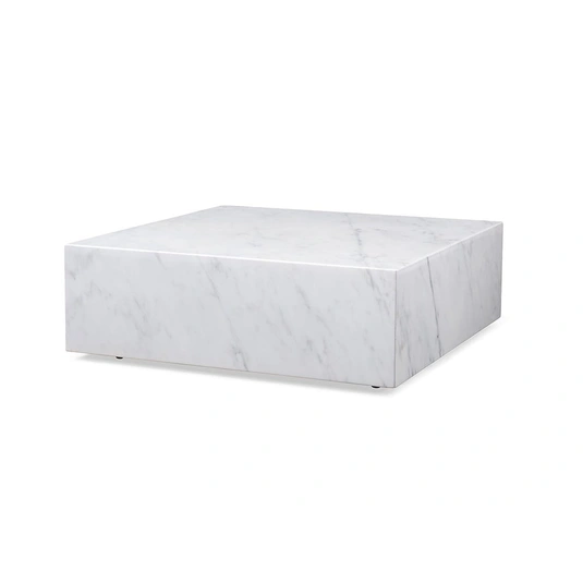 Cube Marble Coffee Table by Whiteline Modern Living