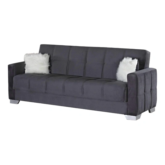 Ottawa Fabric Storage Sleeper Living Room Set, Grey by Empire Furniture USA