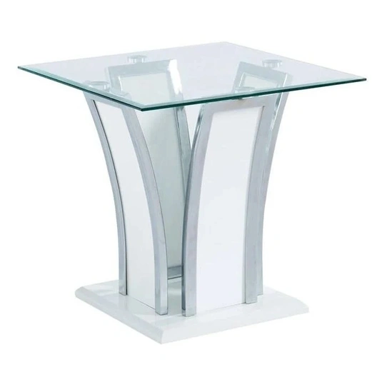 Staten Glass/Metal Coffee Table Set